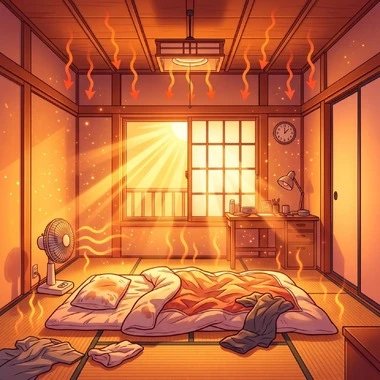 2階が夜まで暑い・寝苦しい原因_before