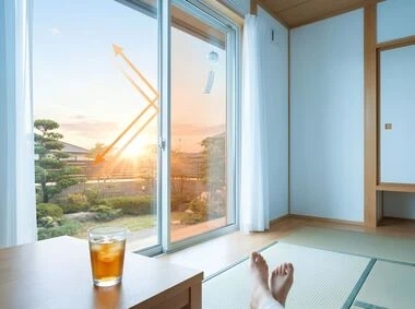 西日でリビングが暑い原因と窓でできる西日対策の​​ケーススタディ_after