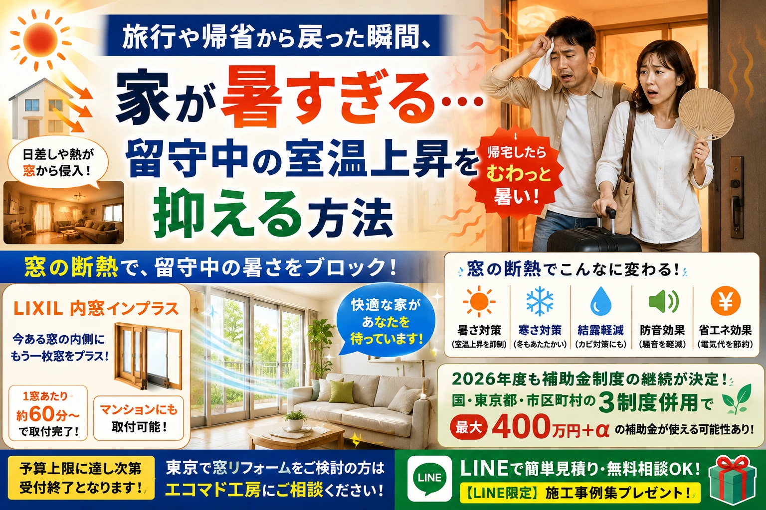 遮熱　二重窓　補助金