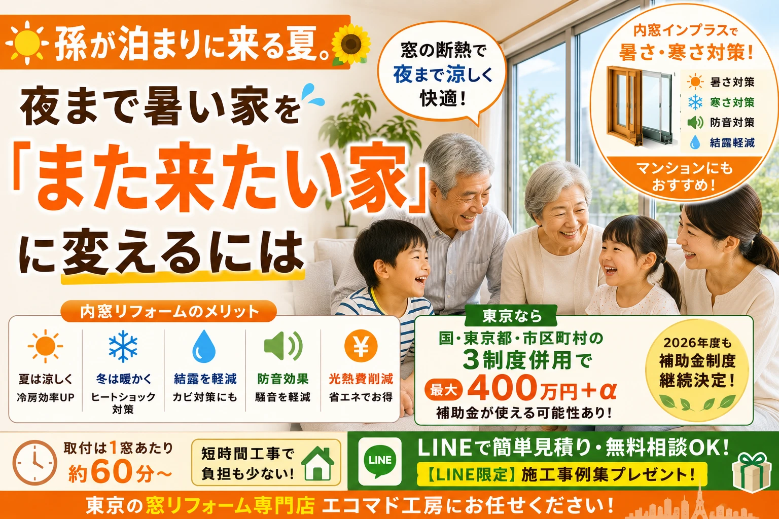 遮熱　二重窓　補助金