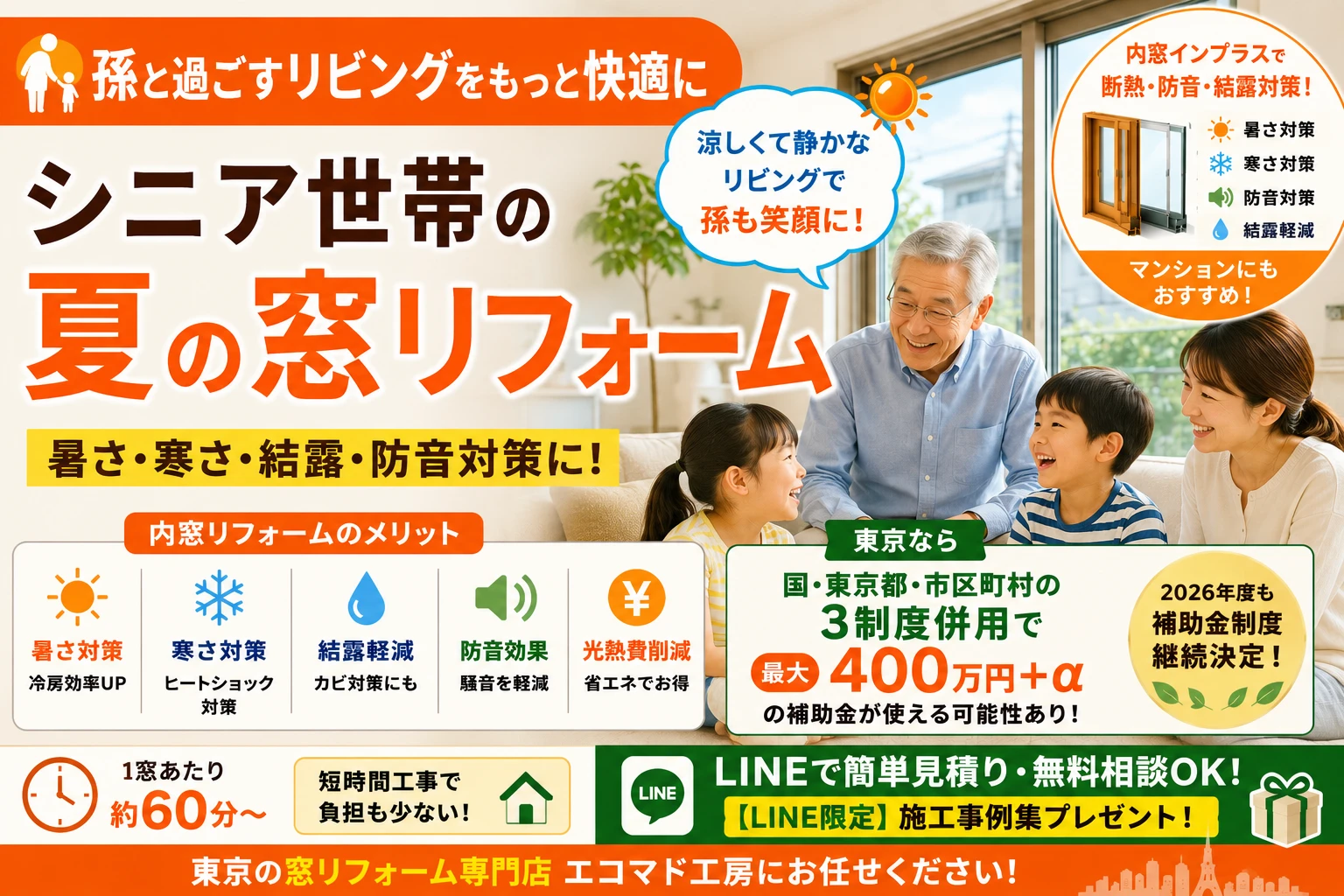 遮熱　二重窓　補助金