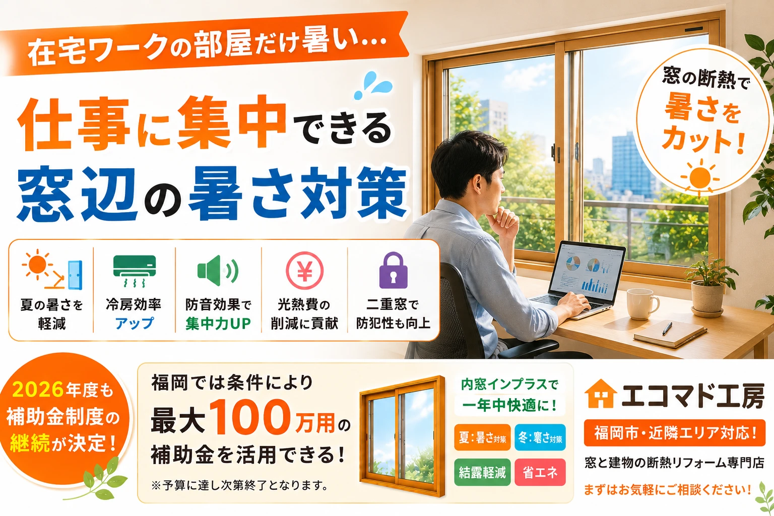 遮熱　二重窓　補助金
