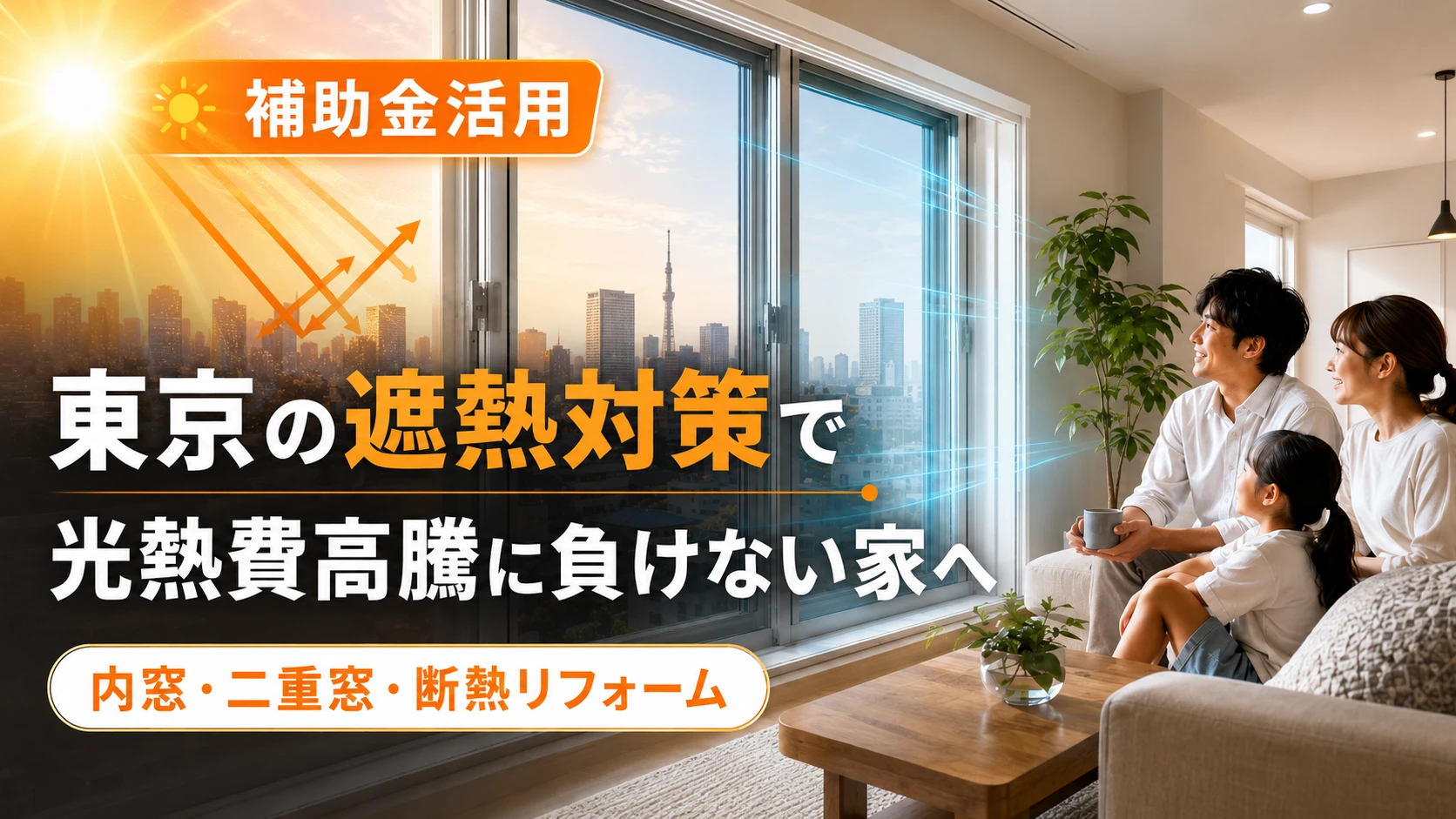 内窓　遮熱　暑さ対策　光熱費高騰